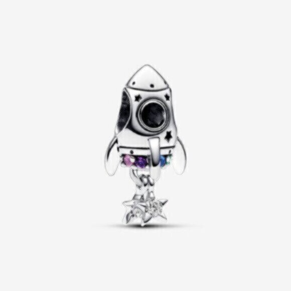 Pandora Space Love Rocket Charm - Picture 1 of 4